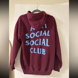Anti social social club zip hoodie